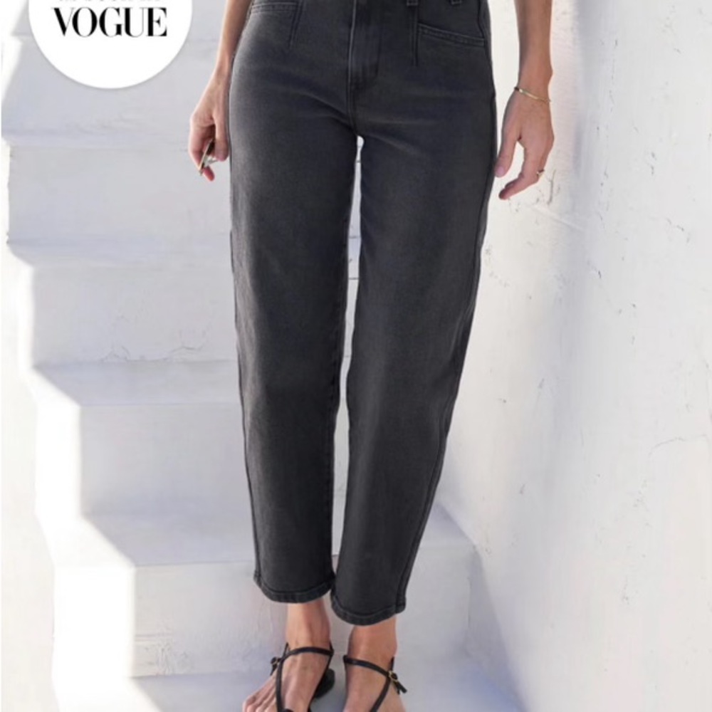 AYR The Beat Barrel Leg Ankle Crop Jeans
